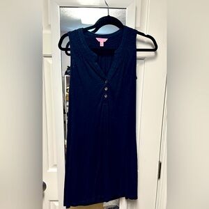 Lilly Pulitzer Navy Sleeveless Dress